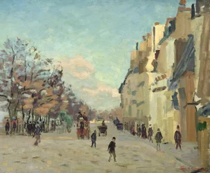 París, Quai de Bercy, efecto de nieve, c.1873-74